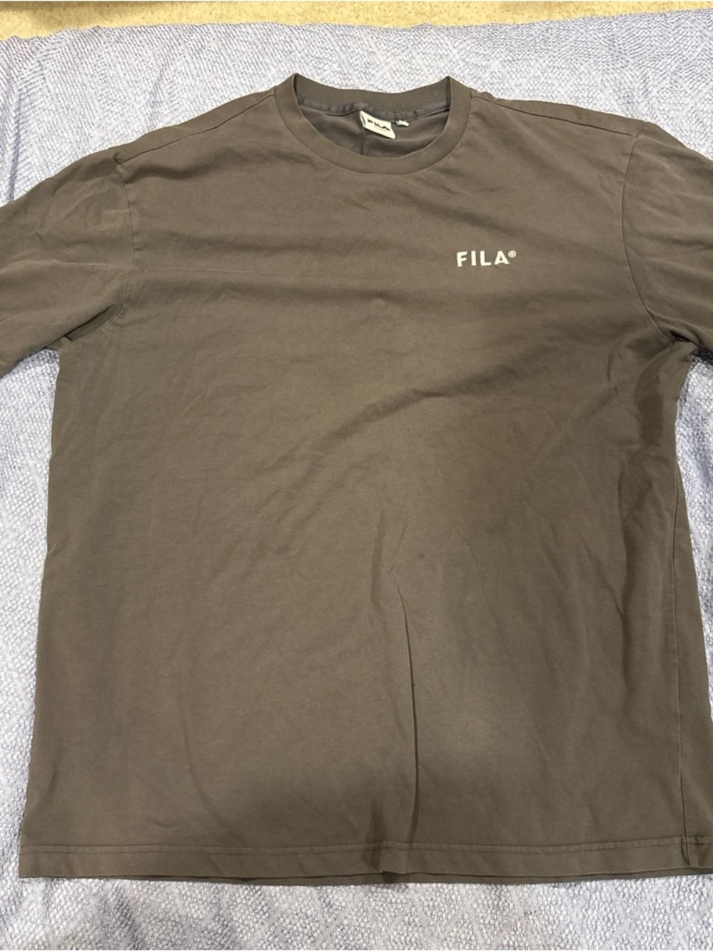 Fila Men's Short Sleeve Logo Tee in Olive